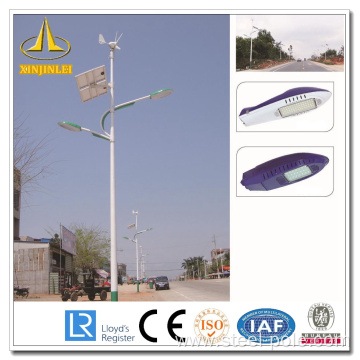 Round Galvanized Solar Flag Pole